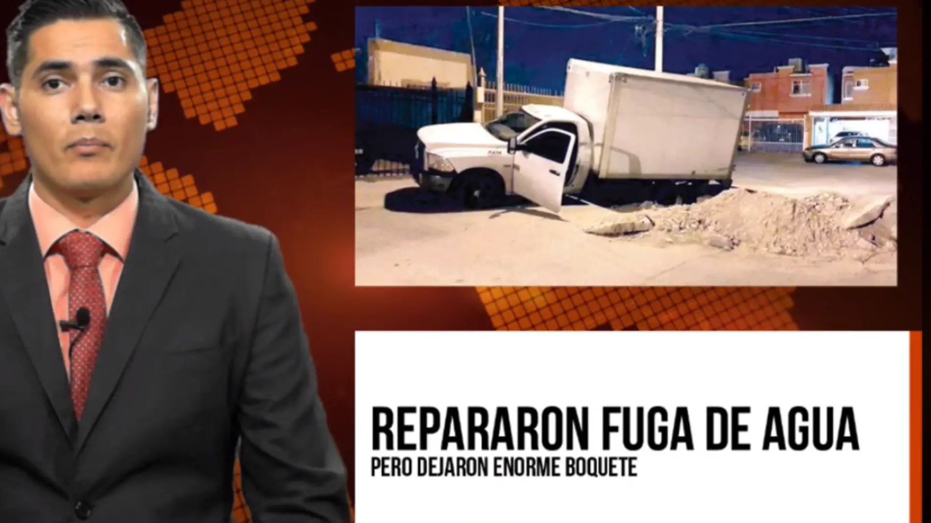 Repararon fuga de agua